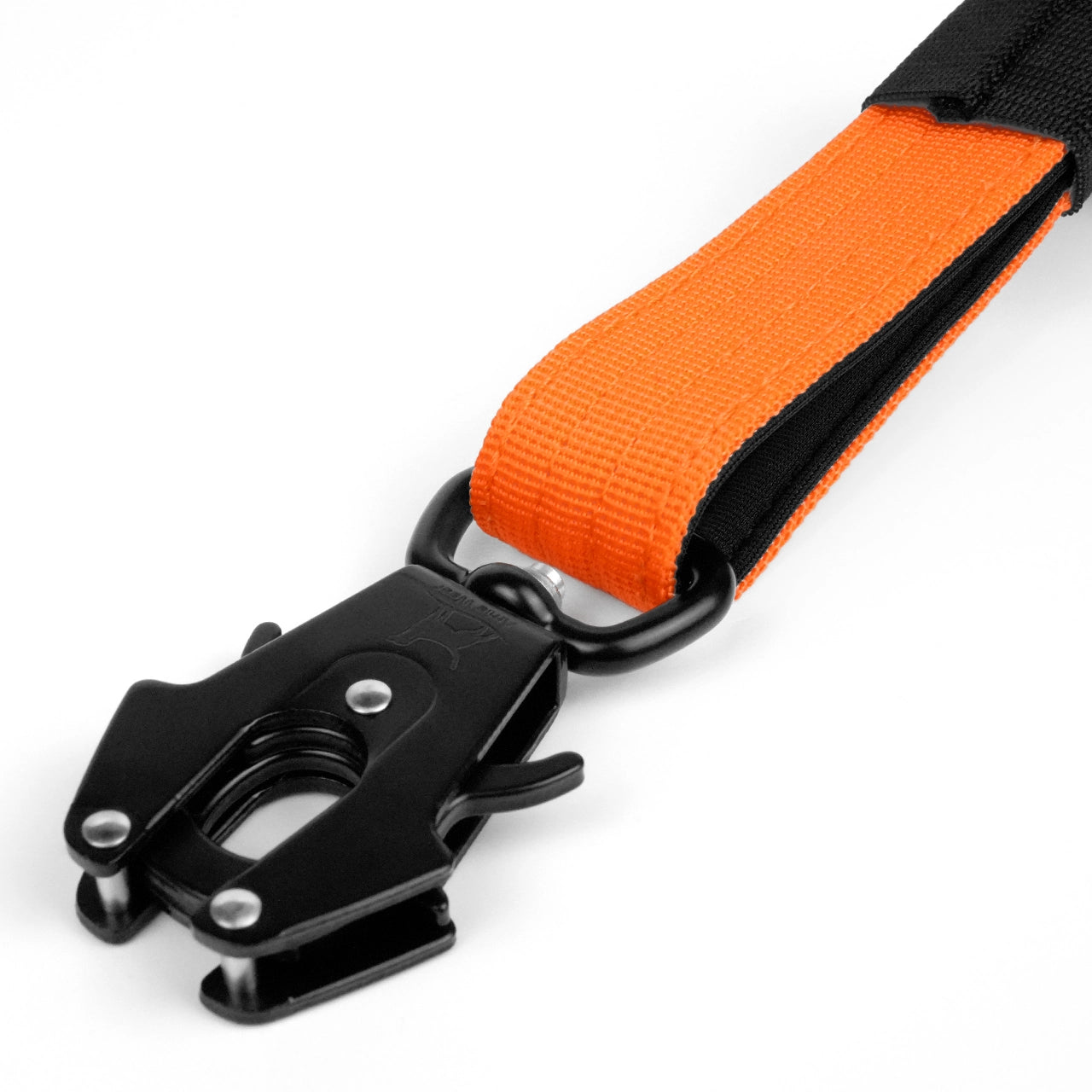 Kurzleine mit Sicherheitsverschluss und Handschlaufe – Orange