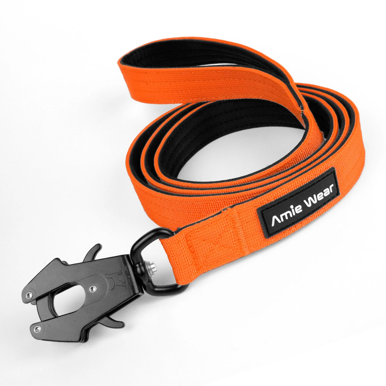 Taktische Hundeleine mit Handschlaufe – Orange