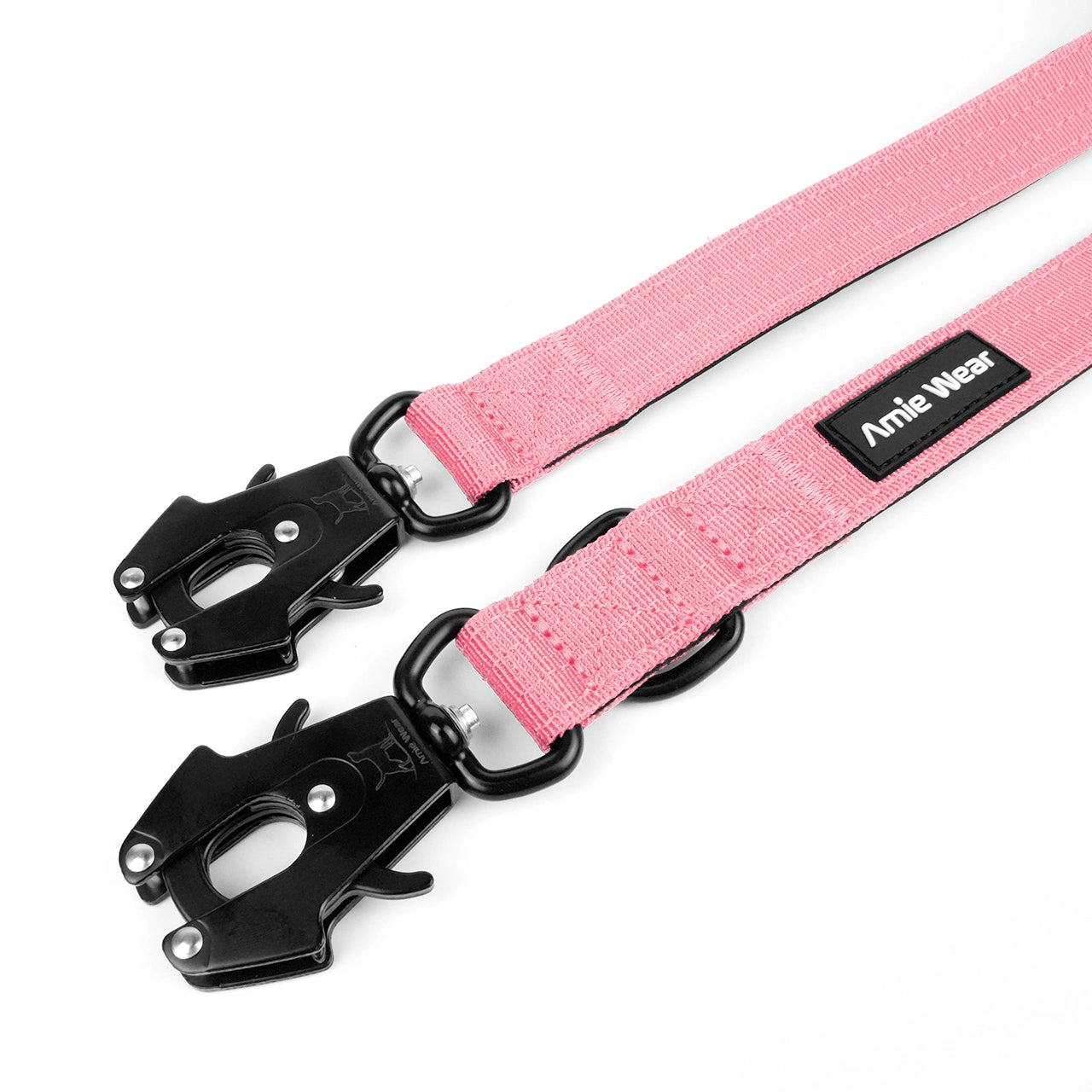 Taktische Hundeleine dreifach verstellbar – Rosa