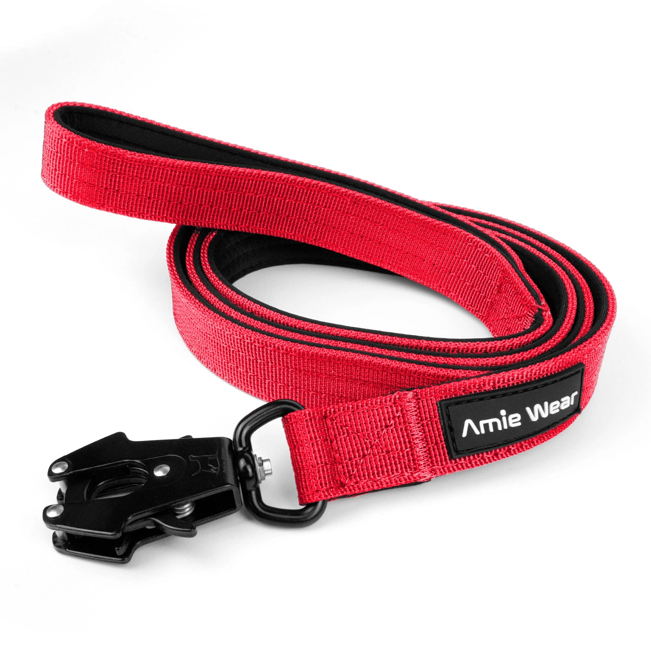 Taktische Hundeleine mit Handschlaufe – Rot