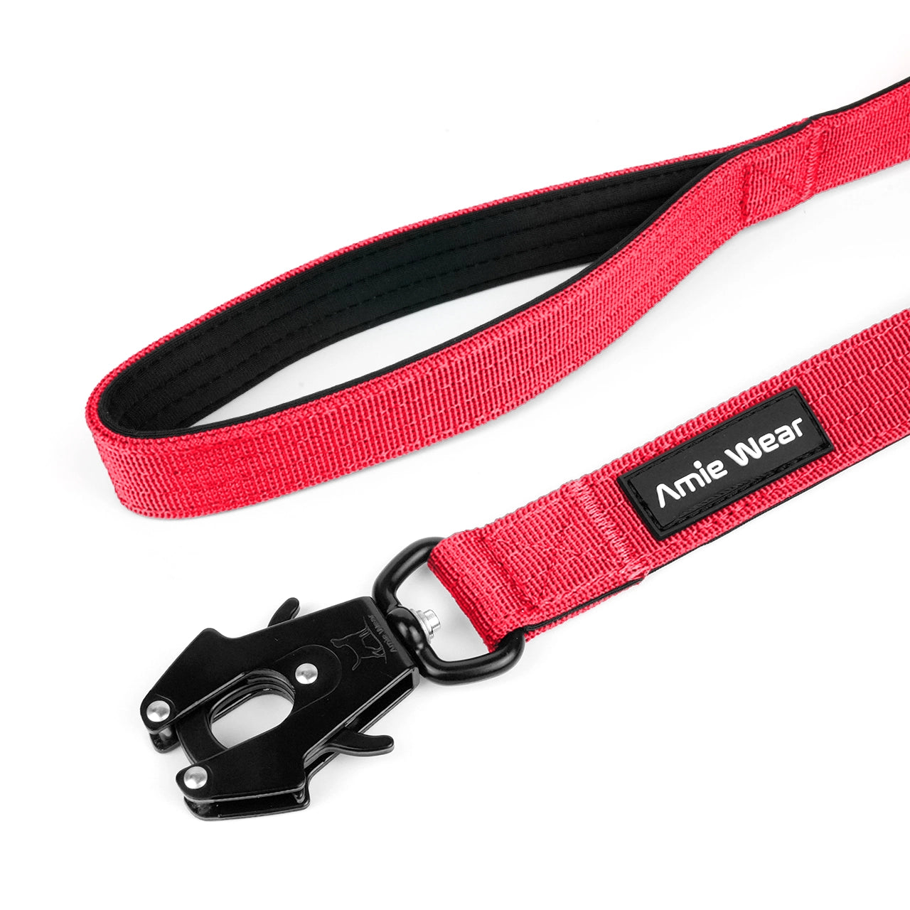 Taktische Hundeleine mit Handschlaufe – Rot