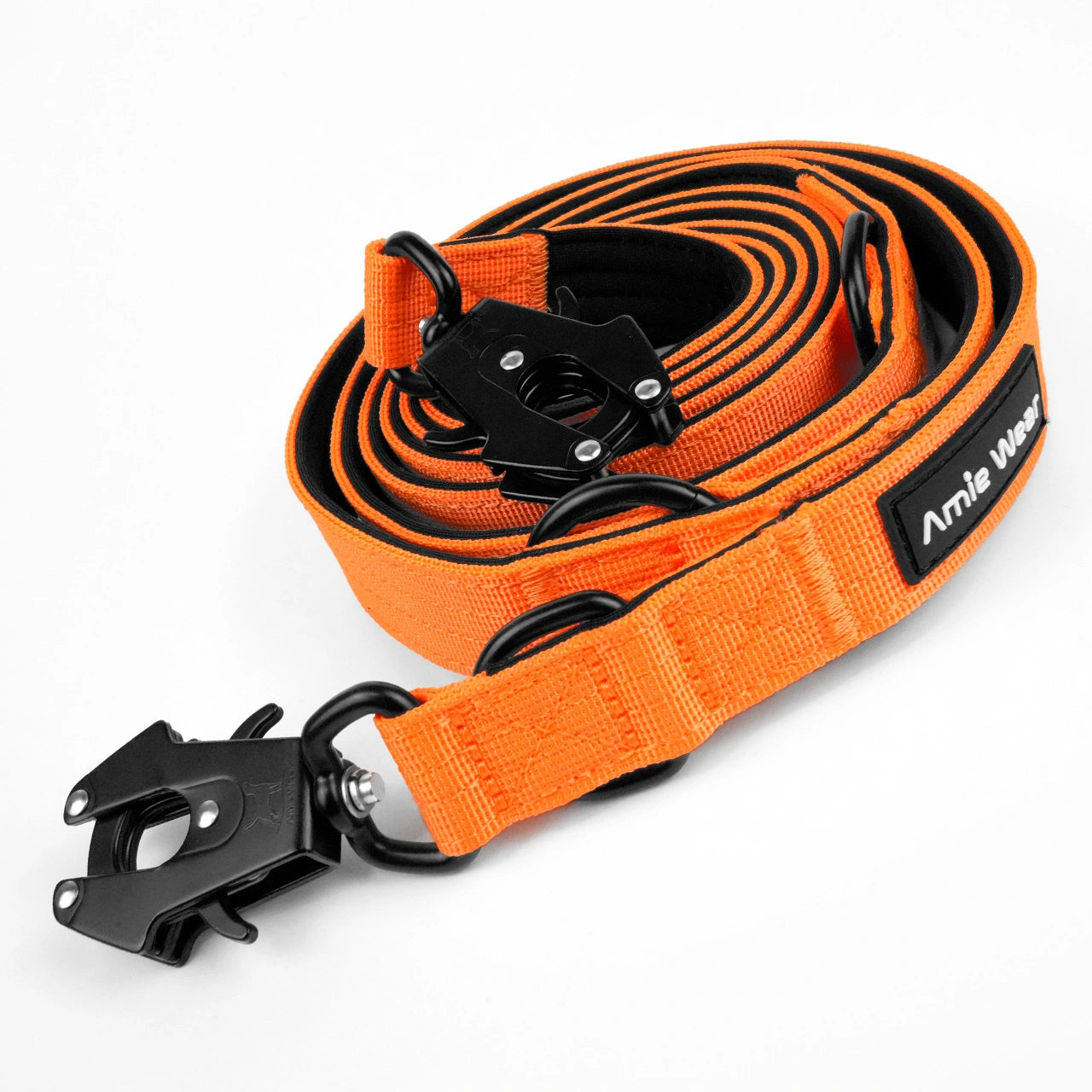 Taktische Hundeleine dreifach verstellbar – Orange