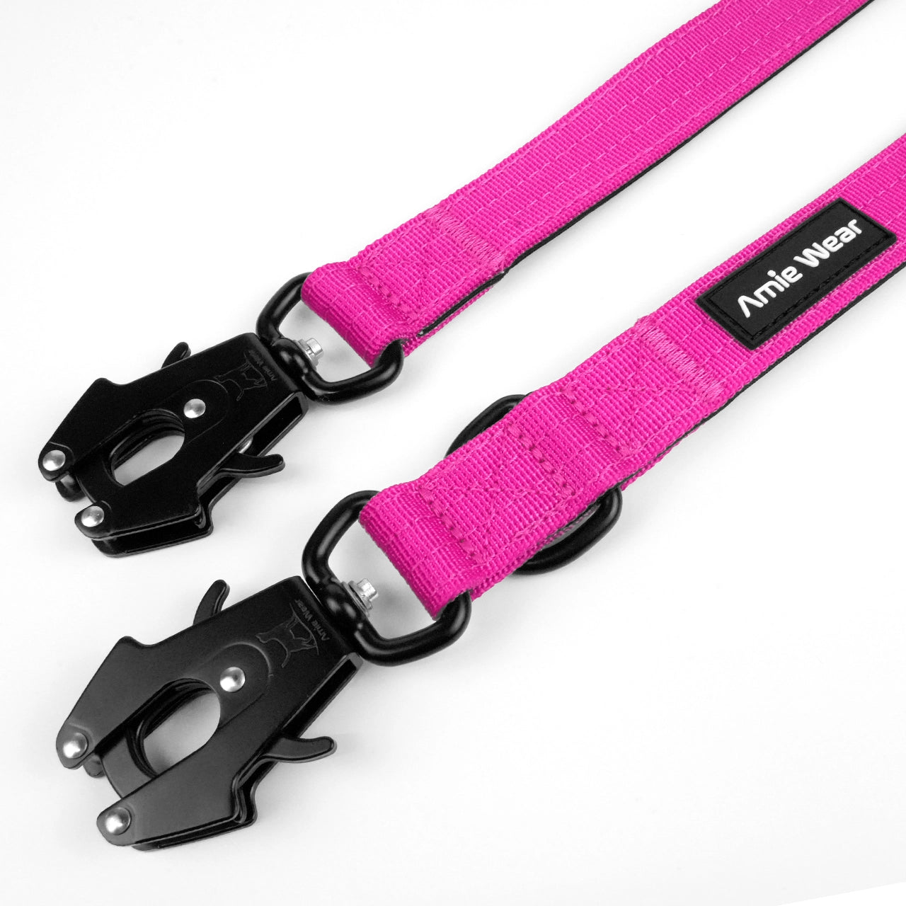 Taktische Hundeleine dreifach verstellbar – Magenta
