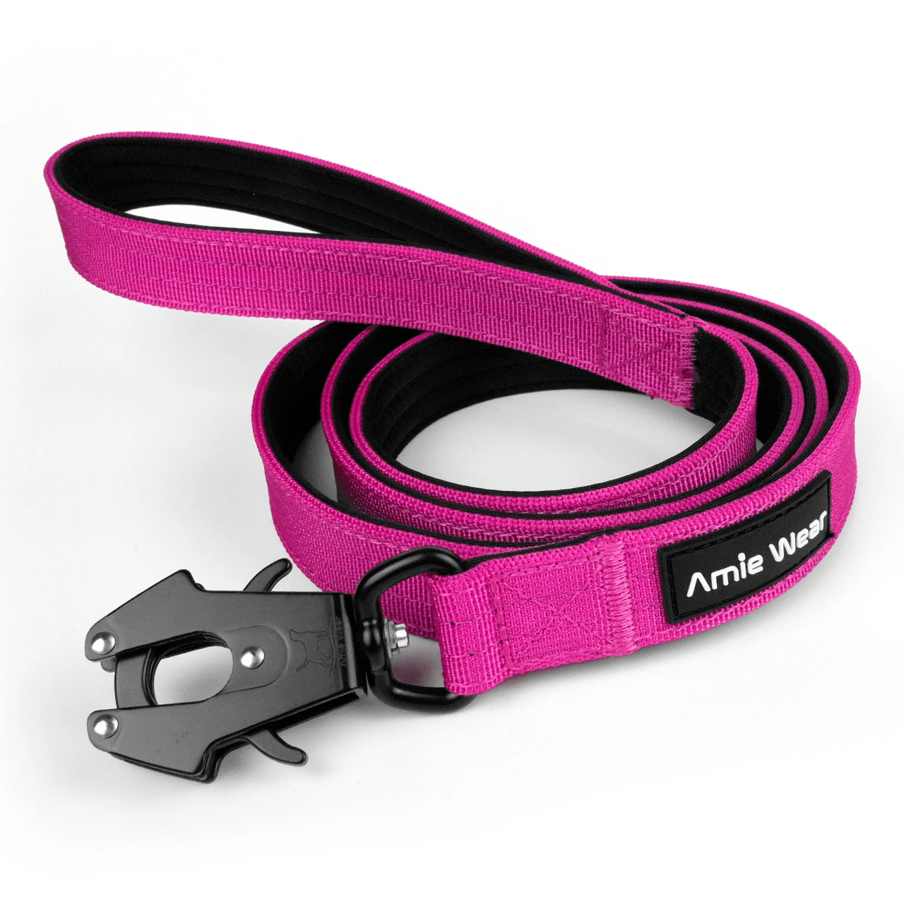 Taktische Hundeleine mit Handschlaufe – Magenta