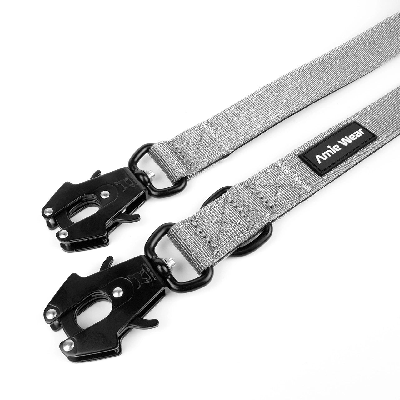 Taktische Hundeleine dreifach verstellbar – Hellgrau