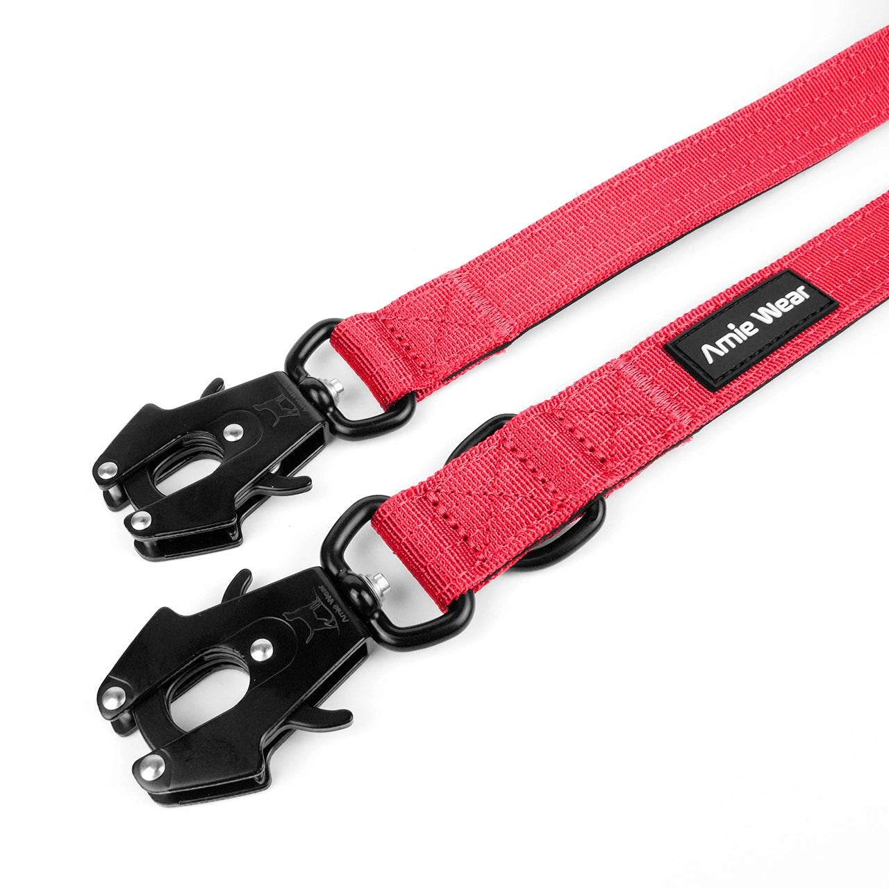 Taktische Hundeleine dreifach verstellbar – Rot