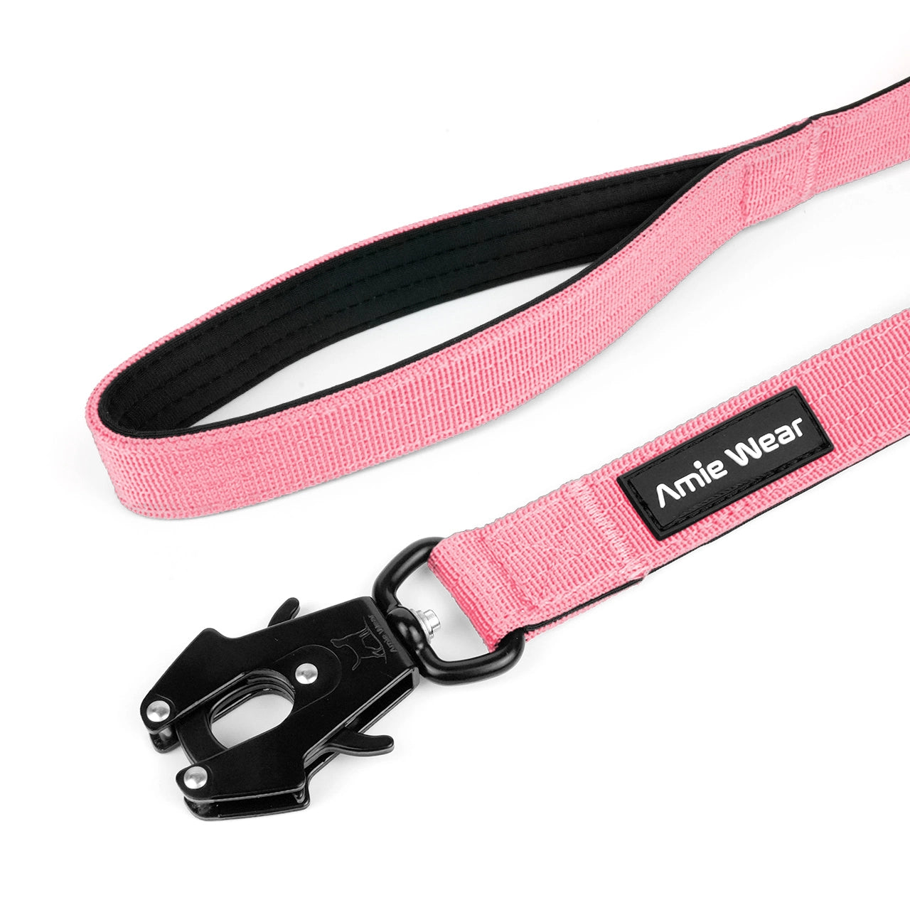 Taktische Hundeleine mit Handschlaufe – Rosa