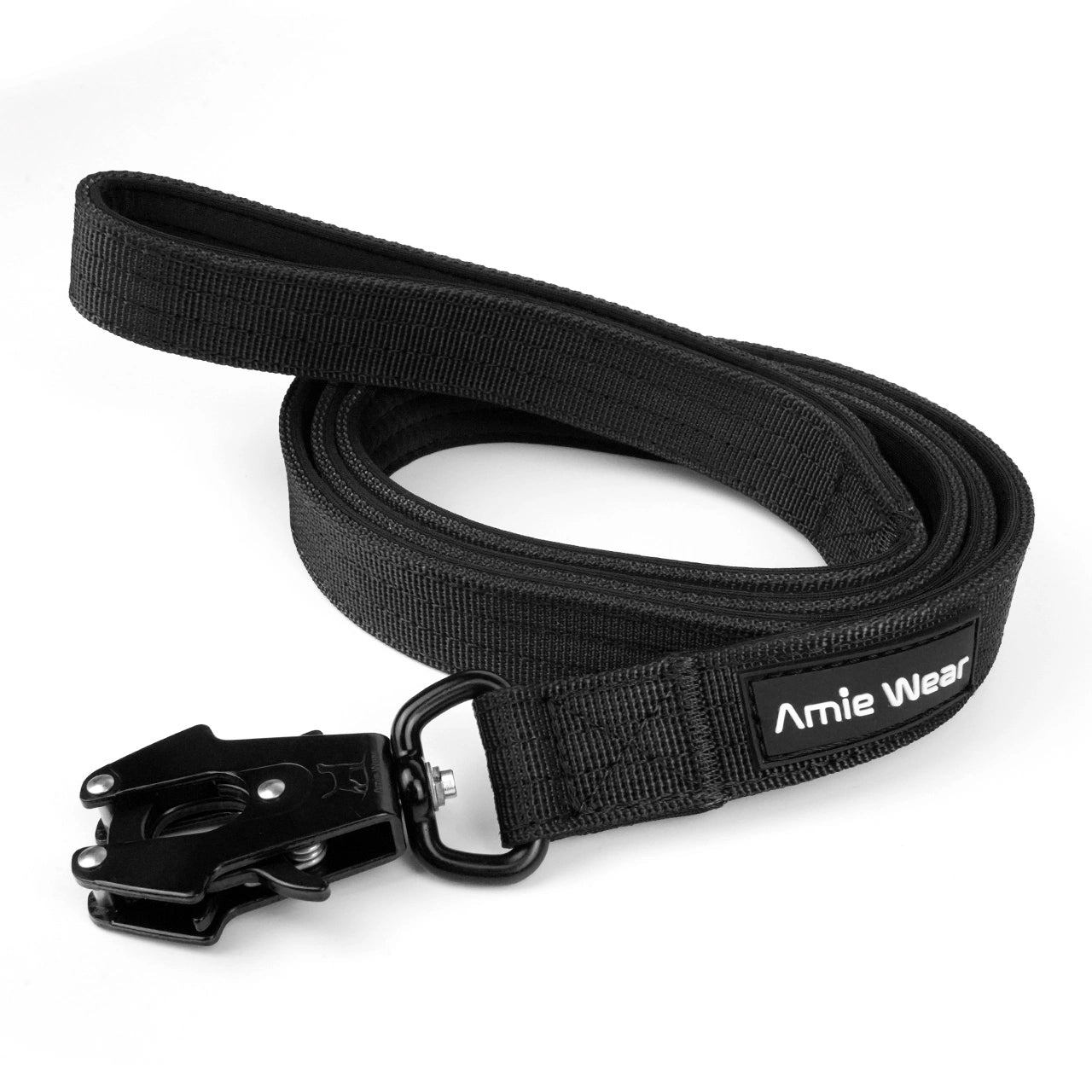 Taktische Hundeleine mit Handschlaufe – Schwarz