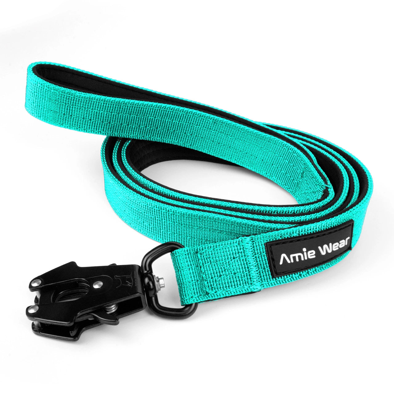 Taktische Hundeleine mit Handschlaufe – Türkisblau