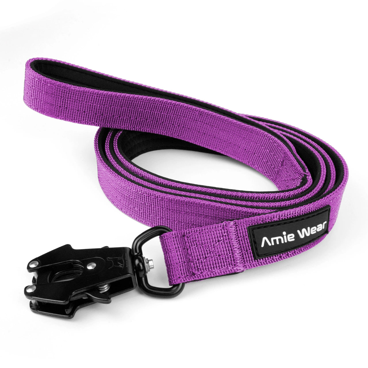 Taktische Hundeleine mit Handschlaufe – Violett