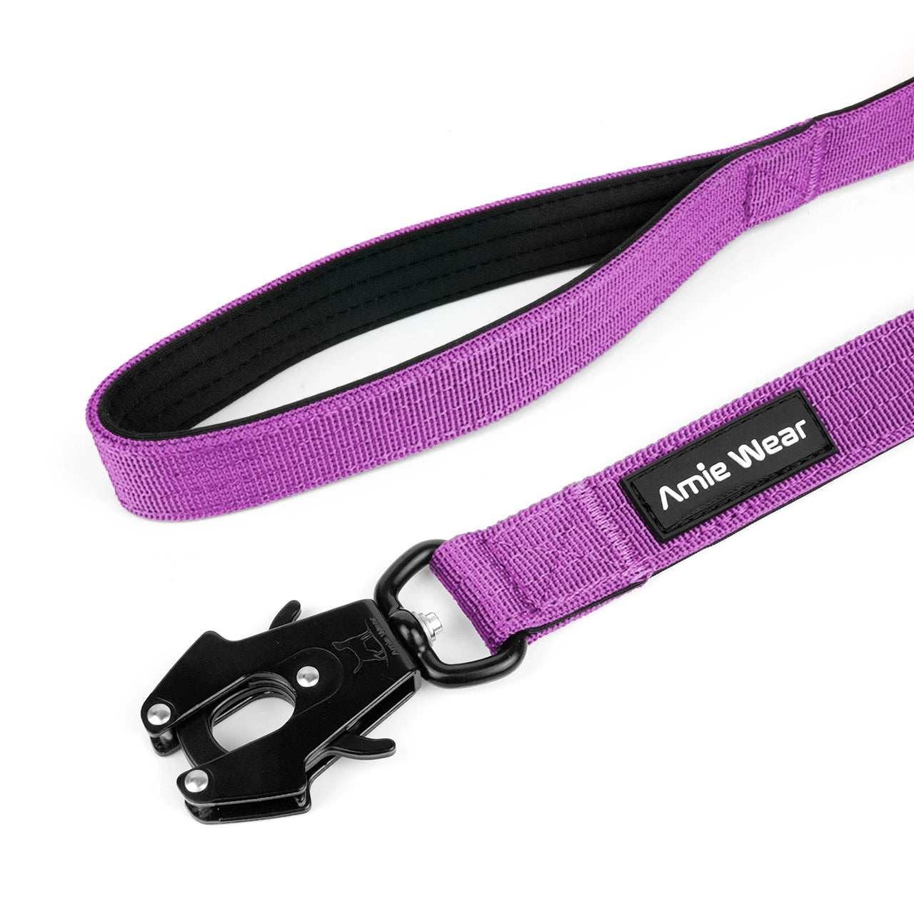Taktische Hundeleine mit Handschlaufe – Violett