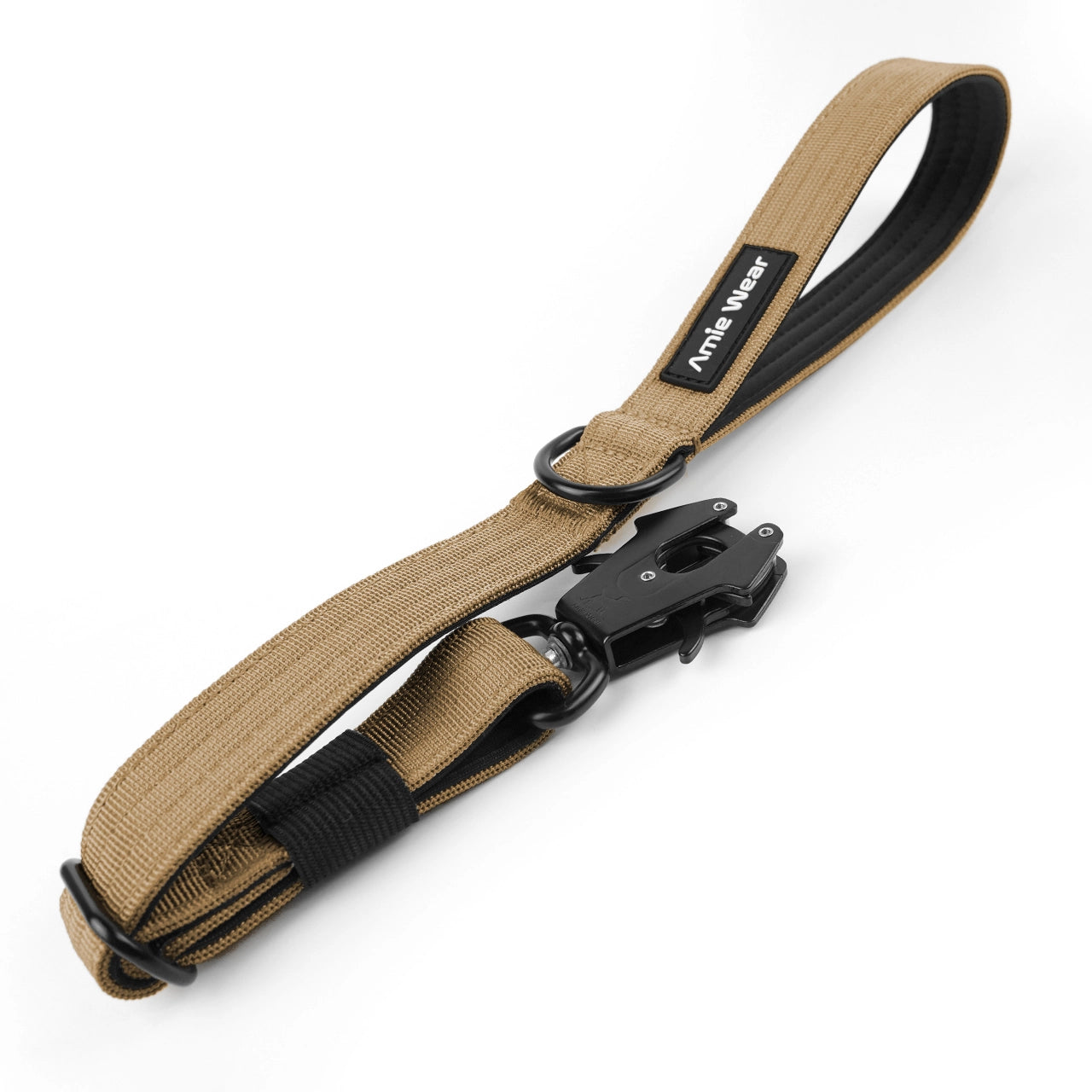 Kurzleine mit Sicherheitsverschluss und Handschlaufe – Beige