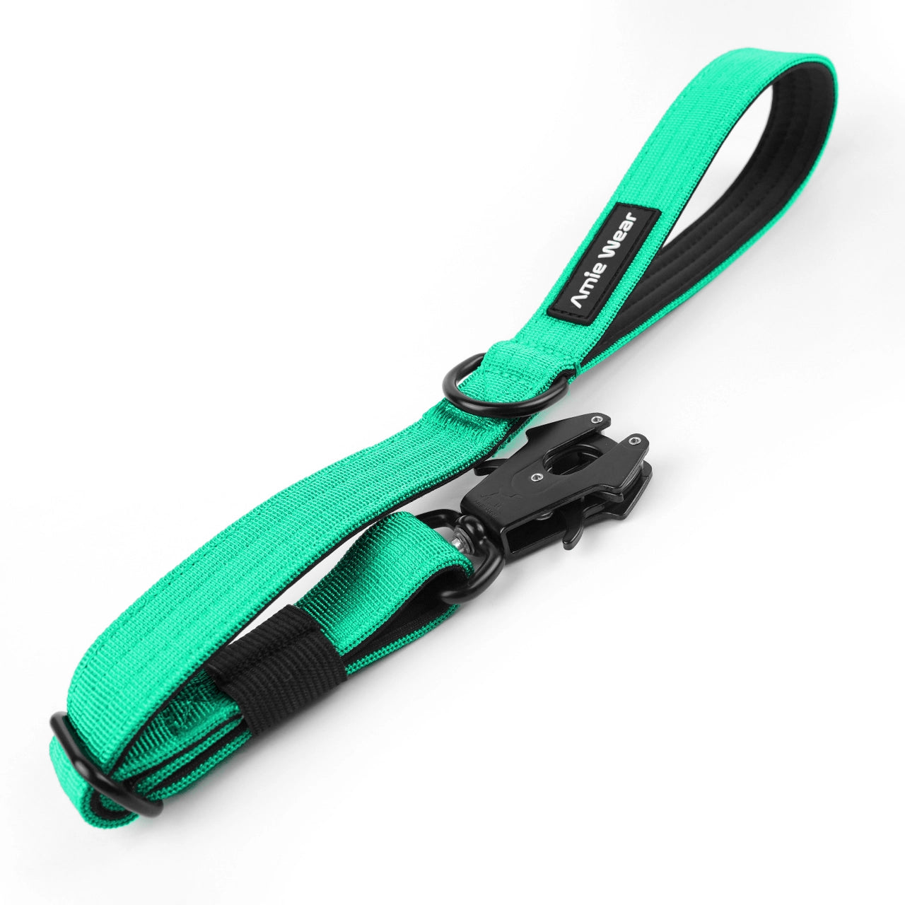 Kurzleine mit Sicherheitsverschluss und Handschlaufe – Türkisgrün