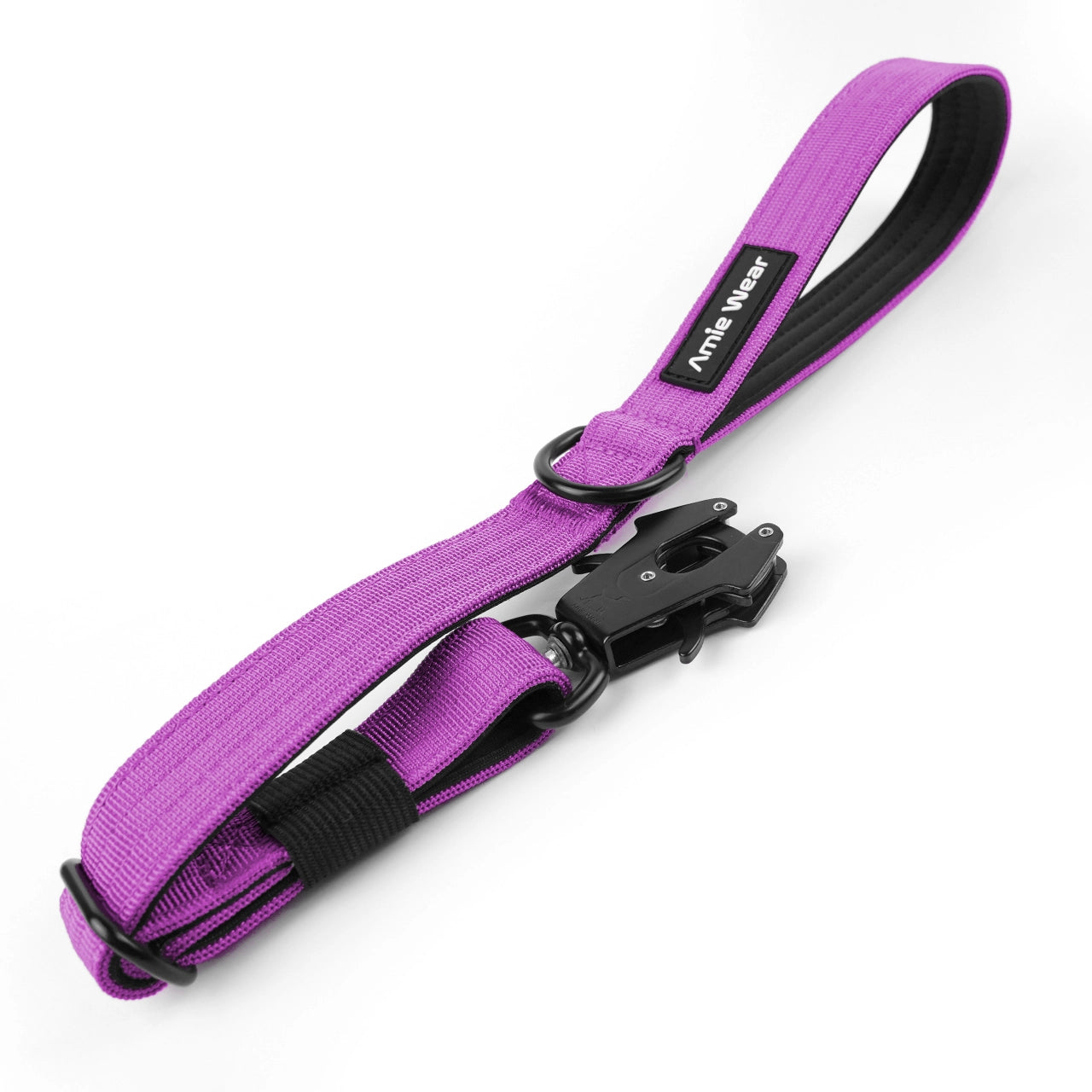 Kurzleine mit Sicherheitsverschluss und Handschlaufe – Violett